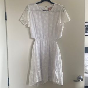 Show Me Your Mumu Merritt Mini Dress White Floral Print Cutout Dress